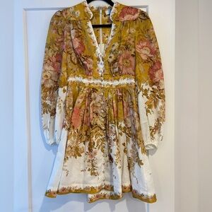 Zimmermann floral linen dress - Size 0